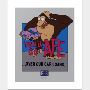 Bank of Springfield Car Loans Ad Posters and Art